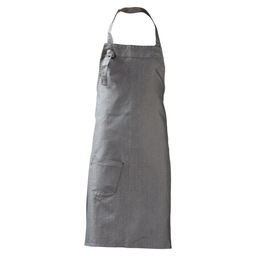 Bib apron bujutsu grey w75 - l90
