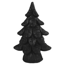 Deco kerstboompje glen zwart h16,5cm