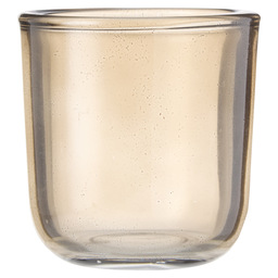 Theelichthalter aus glas ø7,5x8cm braun