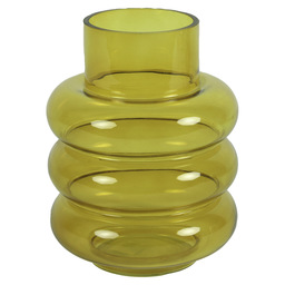 Vaas nikky glas geel h22,5cm