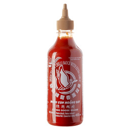 Sriracha chilisaus met knoflook