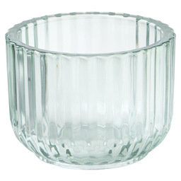 Point-virgule glass candle holder green