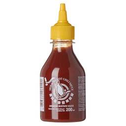 Sriracha chilisaus met mosterd