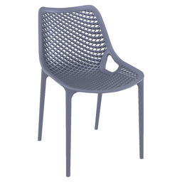Air stoel pvc kleur: donker grijs