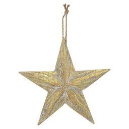 Stern aus metall mit aufhänger 39x37x5cm