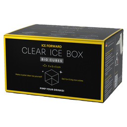 Clear ice box - 6 cubes