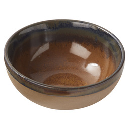 Bowl surface 11x4,5cm grey/rustbrown