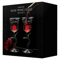 Sip in style with our rose wine glass se