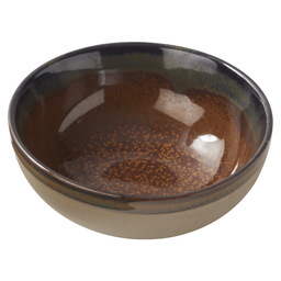 Bowl surface 13x5cm grey/rustbrown