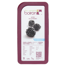 Frozen fruit puree 100%: blackberry 1kg
