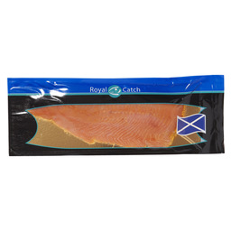 Salmon smoked side sliced scotland