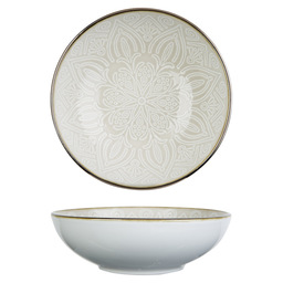 Murano beige soup plate d18,5xh5,7cm