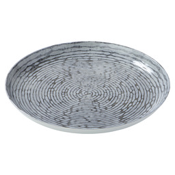 Assiette plate cm31 circle grigio