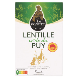 Green lentils du puy aop