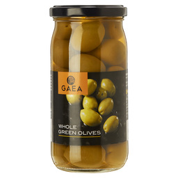 Whole green olives in brine
