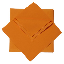 Servet linstyle 39x39cm 1/4v oranje