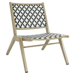 Javi-iv terrasstoel bamboo/zwart-wit