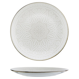 Murano beige assiette plate d27,5cm