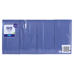 Servet tissue 2-lgs 1/8v 40cm d.blauw