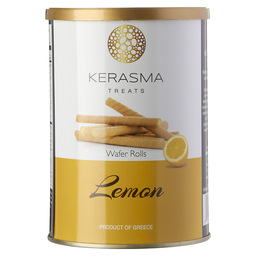 Kerasma wafer rolls filled with lemon cr