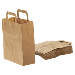 Carrier bag brown paper 22x10x28cm