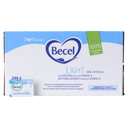 Becel light halvarine 38% cups 10gr