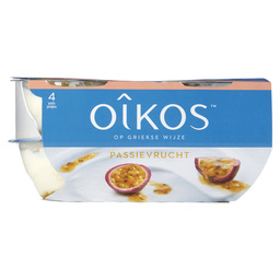 Greek yoghurt fruit de la passion