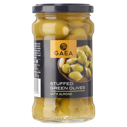 Green olives stuffed with almond