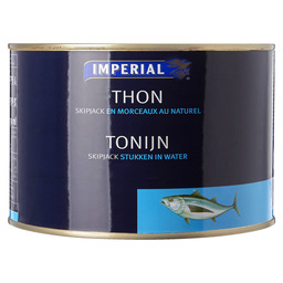 Tuna in water      drained 1350gr imper