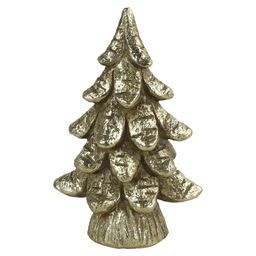 Deco kerstboompje glen goud h16,5cm