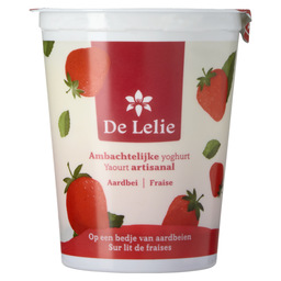 De lelie yoghurt, strawberry