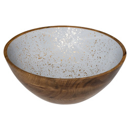 Wooden bowl grey ø30x10 cm