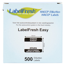 Labelfresh easy zo/weg op 30x25mm
