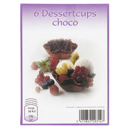 Dessertcup kleine tulp cacao