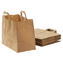 Carrier bag brown paper 32x17x25cm