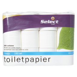 Toiletpapier tissue 180vel 2lg *select*
