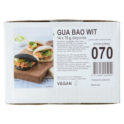 Gua bao blanc, 70 gr, 14 pc