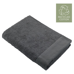 Walra bath sheet remade cotton grey / an