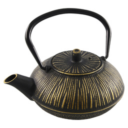 Teapot cast iron 1,5l gold/black