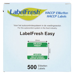 Labelfresh easy vr/weg op 30x25mm