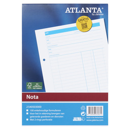 Notepad a5 white 100s
