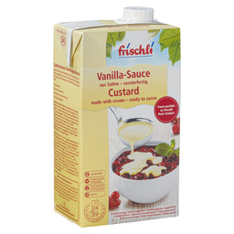 Vanilla sauce mit sahne