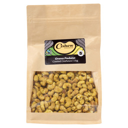 Grana padano - coated cashews