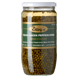 Pepers groen naturel 500/850gr davy's