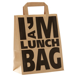 Tas papier i am a lunchbag 22x10x28cm