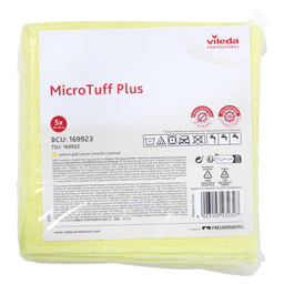 Microvezeldoek  microtuff plus geel