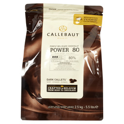 POWER 80 donkere chocolade callets