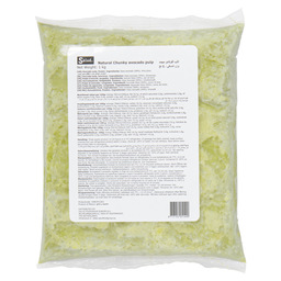 Guacamole natural chuncky pulp