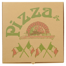 Pizzadoos 30x30x3 cm amer.brown k/k