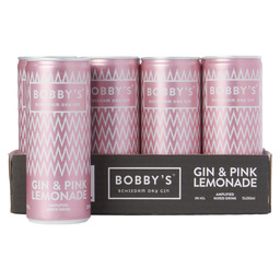 Bobby's gin & pinkyrose lemonade premix